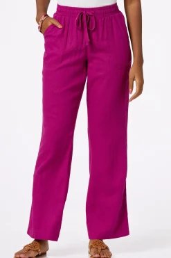 Cato Solid Linen Beach Pants><noscript><img width=