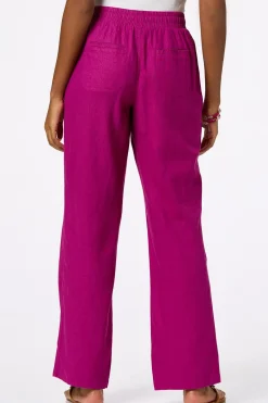 Cato Solid Linen Beach Pants><noscript><img width=