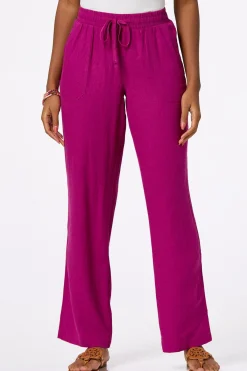 Cato Solid Linen Beach Pants><noscript><img width=