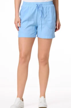 Cato Solid Linen Beach Shorts><noscript><img width=