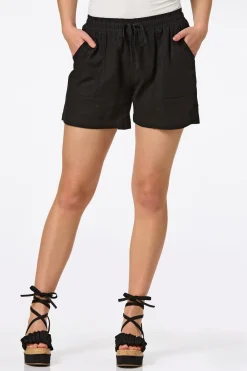 Cato Solid Linen Beach Shorts><noscript><img width=