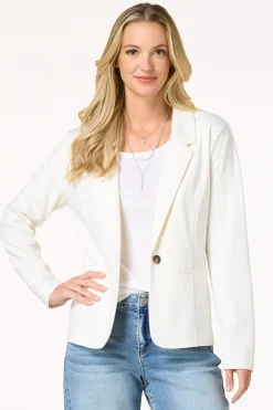 Cato Solid Ponte Blazer><noscript><img width=