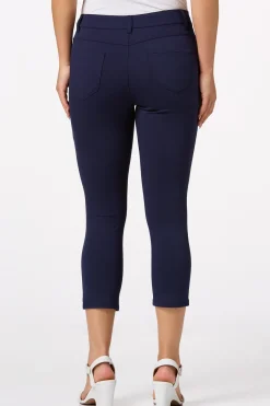 Cato Solid Ponte Skinny Cropped Pants><noscript><img width=