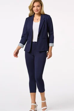 Cato Solid Ponte Skinny Cropped Pants><noscript><img width=