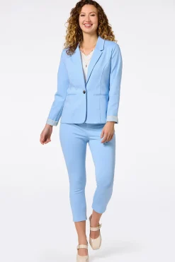 Cato Solid Ponte Skinny Cropped Pants><noscript><img width=