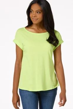 Cato Solid Rolled Cuff Tee><noscript><img width=