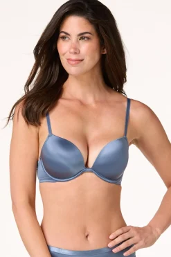 Cato Solid Satin T- Shirt Bra Set> Intimates