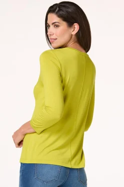 Cato Solid Scoop Neck Top><noscript><img width=