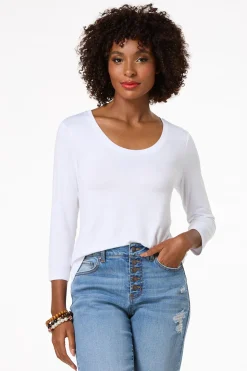 Cato Solid Scoop Neck Top><noscript><img width=