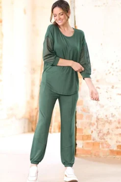 Cato Solid Seamed Front Jogger Pants> Athleisure|Pants