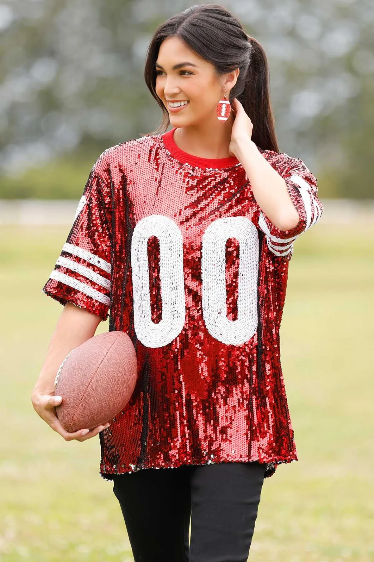 Cato Sporty Sequin Top> Tops