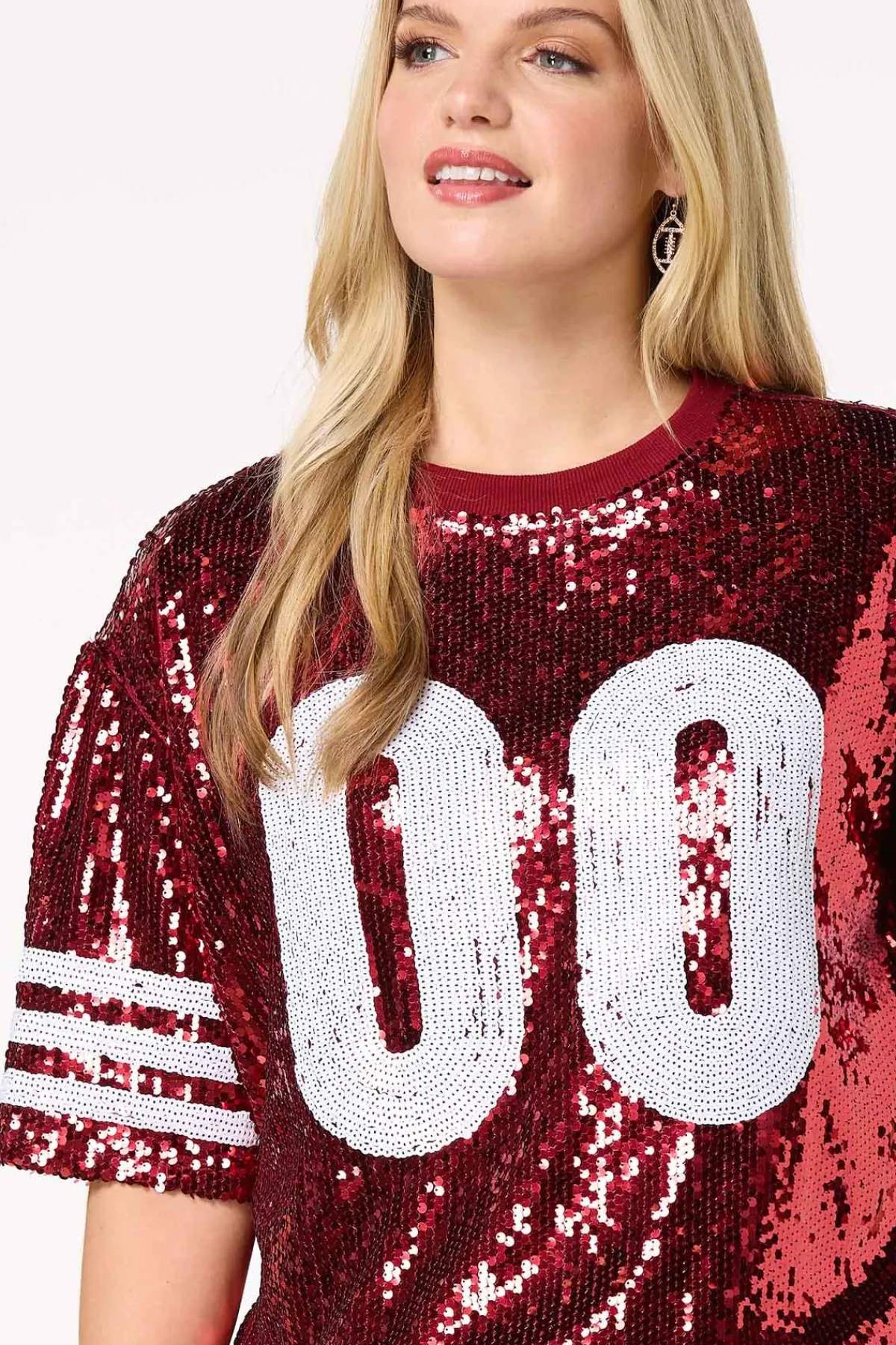 Cato Sporty Sequin Top> Tops