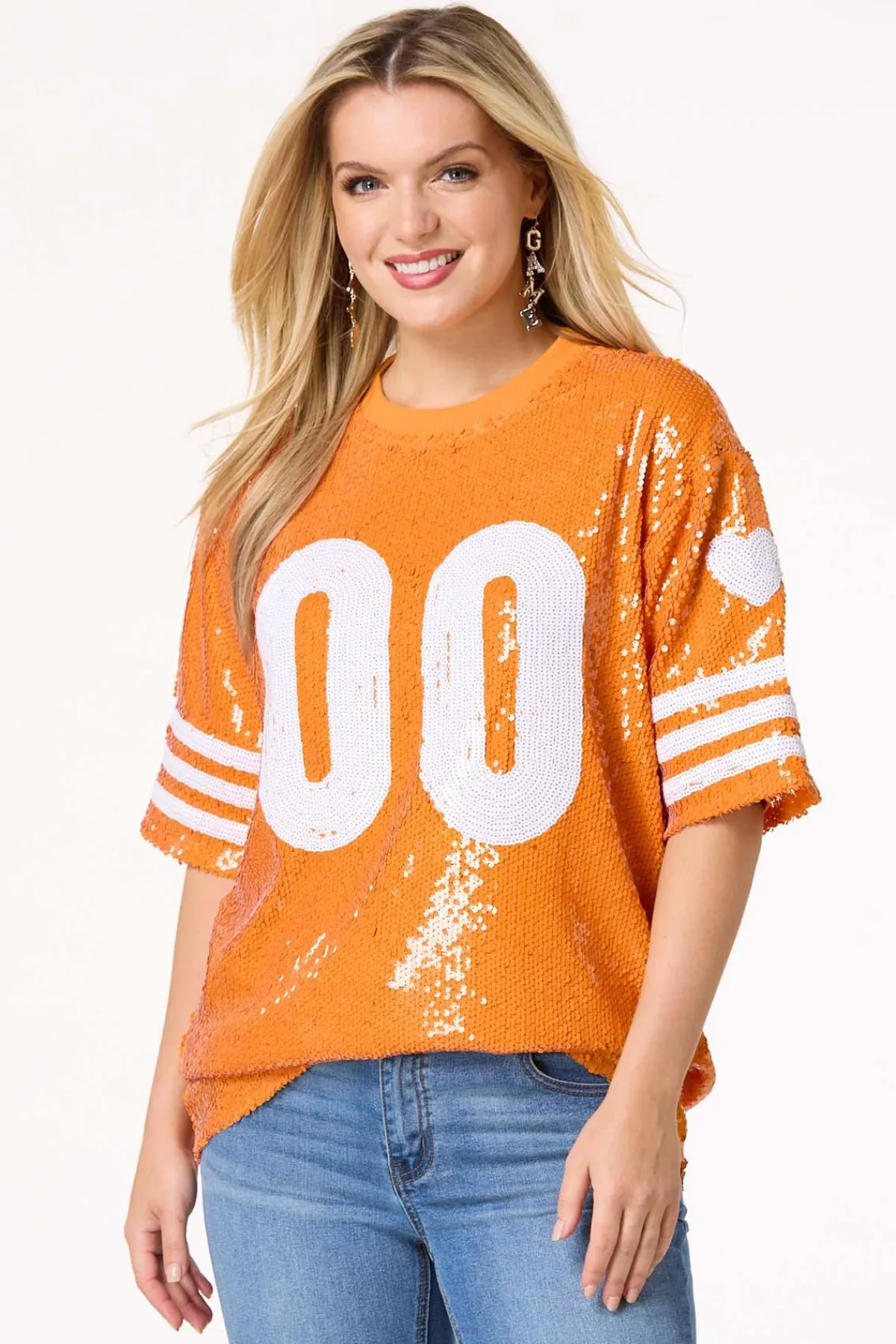 Cato Sporty Sequin Top> Tops