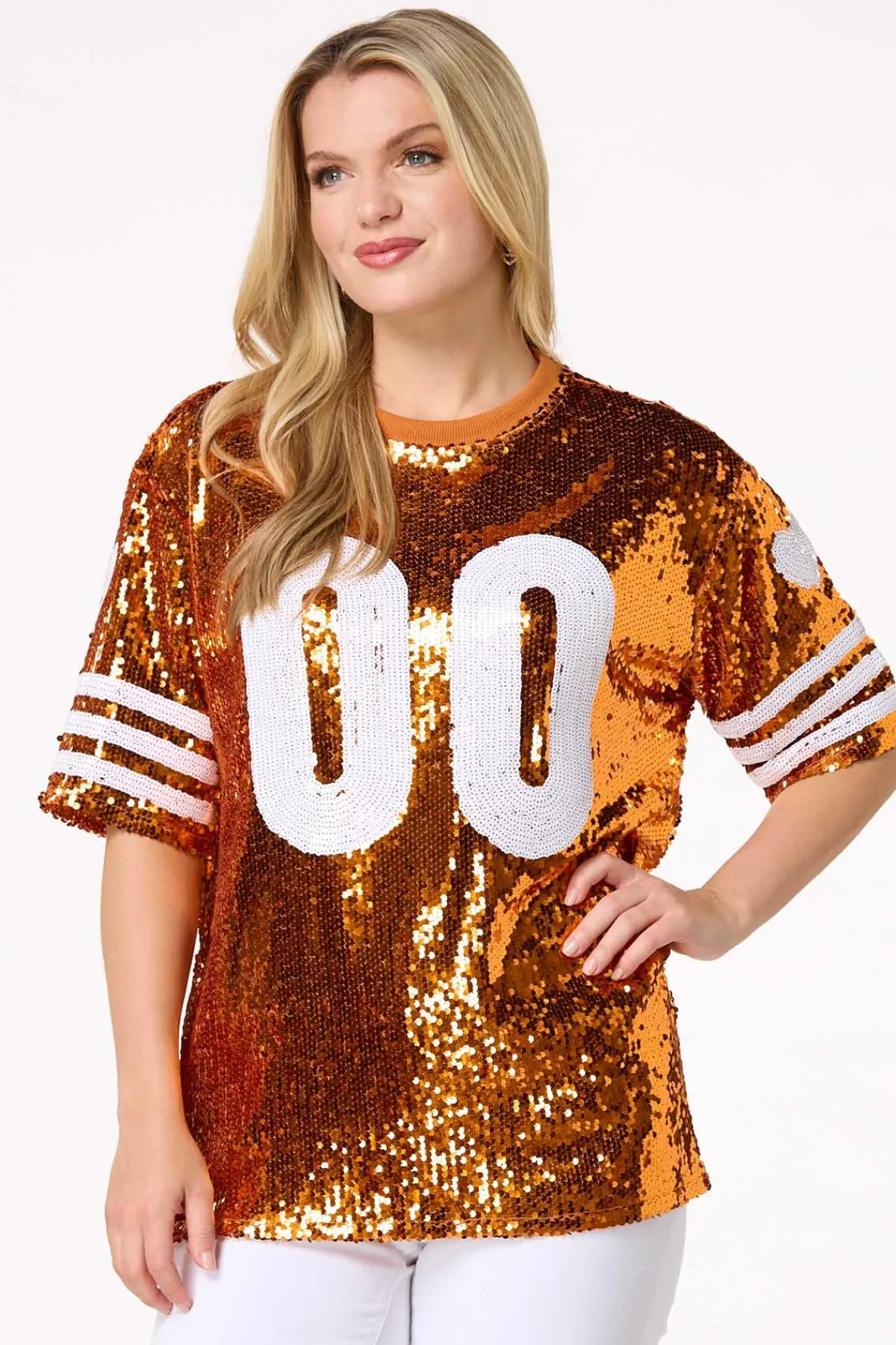 Cato Sporty Sequin Top> Tops