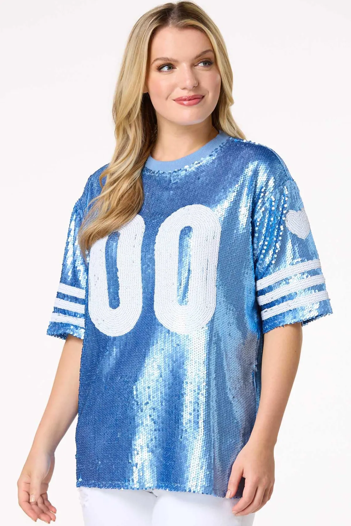 Cato Sporty Sequin Top> Tops