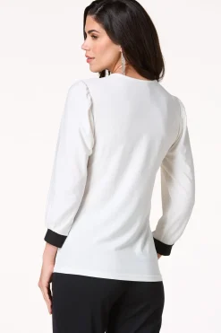 Cato Square Neck Bow Top> Tops