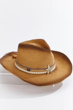 Cato Star Band Burnished Western Hat> Hats & Hair