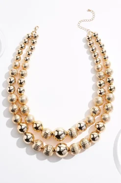 Cato Statement Ball Layered Necklace> Necklaces