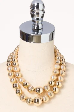 Cato Statement Ball Layered Necklace> Necklaces