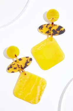 Cato Statement Lucite Shape Earrings> Earrings