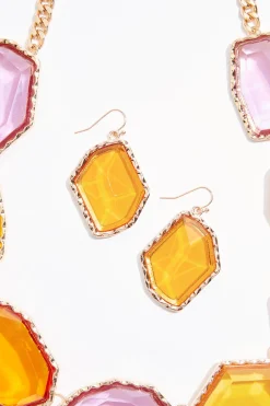 Cato Statement Lucite Short Necklace Set><noscript><img width=