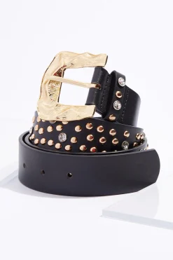 Cato Stone Stud Pant Belt> Belts