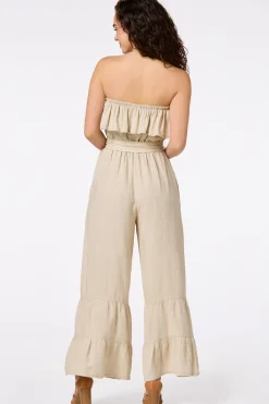 Cato Strapless Linen Jumpsuit> Dresses