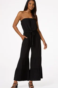 Cato Strapless Tiered Jumpsuit> Dresses