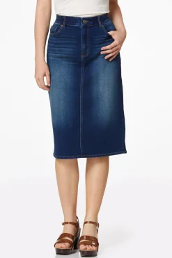 Cato Stretchy Denim Skirt> Skirts|Jeans