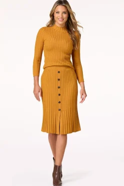 Cato Stretchy Ribbed Sweater><noscript><img width=