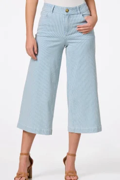 Cato Stripe Cropped Jeans> Jeans