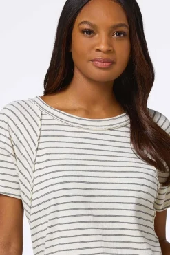 Cato Stripe Dolman Sleeve Top><noscript><img width=
