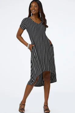 Cato Stripe Side Pocket Dress> Dresses