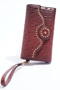 Cato Studded Textured Wristlet Wallet> Handbags