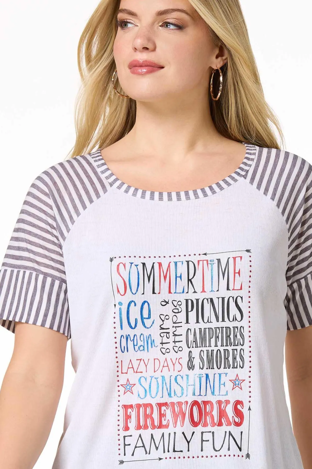 Cato Summertime Favorites Graphic Tee> Tops