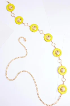 Cato Sunflower Chain Belt> Belts