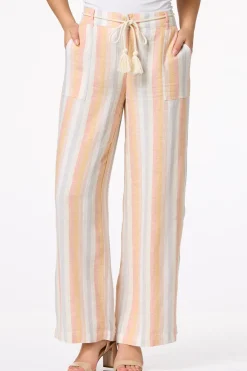 Cato Sunrise Stripe Linen Pants> Pants