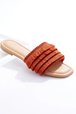 Cato Tassel Pom Slide Sandals> Sandals|Flats