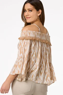 Cato Tasseled Convertible Top> Tops