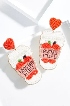Cato Teacher Fuel Seed Bead Earrings> Earrings