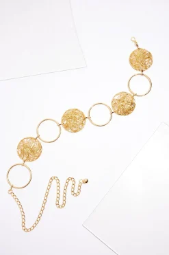Cato Texture Circle Chain Belt> Belts