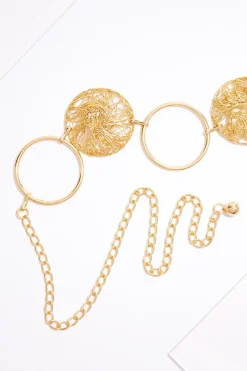 Cato Texture Circle Chain Belt> Belts