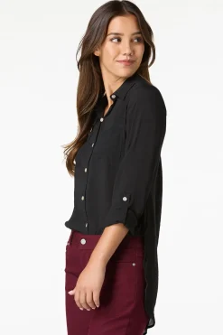 Cato Textured Button Down Tunic><noscript><img width=