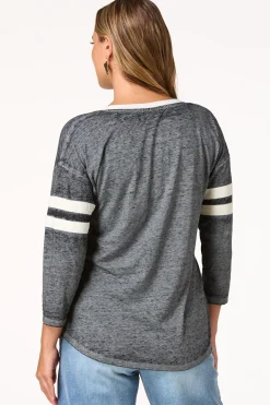 Cato Textured Fall Means Football Top> Tops