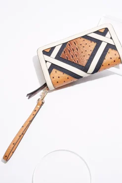Cato Textured Patchwork Wristlet Wallet> Handbags
