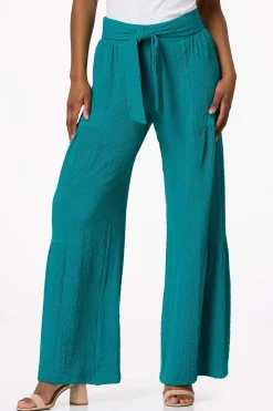 Cato Textured Tie Waist Pants> Pants
