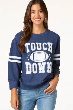 Cato Textured Touchdown Sweatshirt> Tops