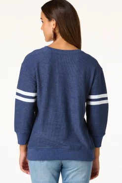 Cato Textured Touchdown Sweatshirt> Tops