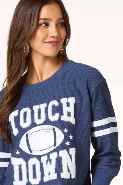 Cato Textured Touchdown Sweatshirt><noscript><img width=