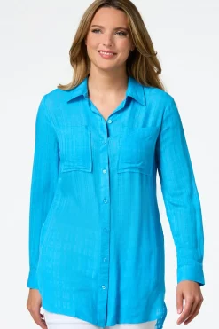 Cato Textured Two Pocket Tunic><noscript><img width=
